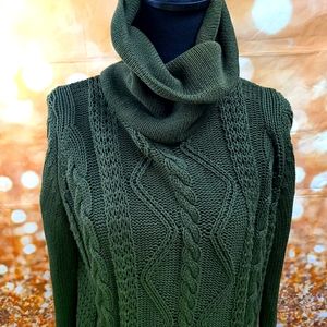 Vero Moda Sweater Dress Hunter Green